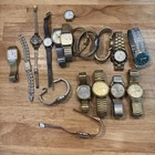 Vintage Watch Lot Untested timex citizen seiko fossil 18 watches!!!!!