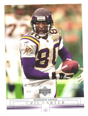 2001 Upper Deck NFL Football Minnesota Vikings Cris Carter