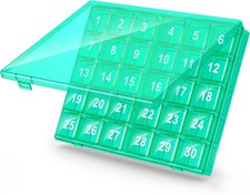 30 Day Pill Organizer Box Monthly Pill Case Once A Day Medicine Storage Box