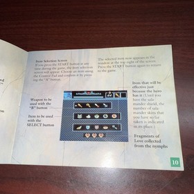 The Battle of Olympus (Nintendo | NES) Authentic MANUAL ONLY