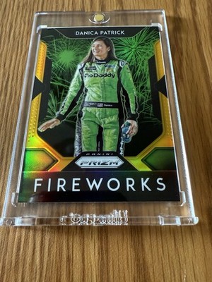 2019 Panini Prizm Danica Patrick Fireworks No. F-2 Gold 10/10. Also no # Silver