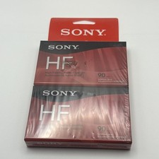 NEW 2 Pack Sony HF 90 Minute Blank Audio Cassette Tapes High Fidelity C-90HFR