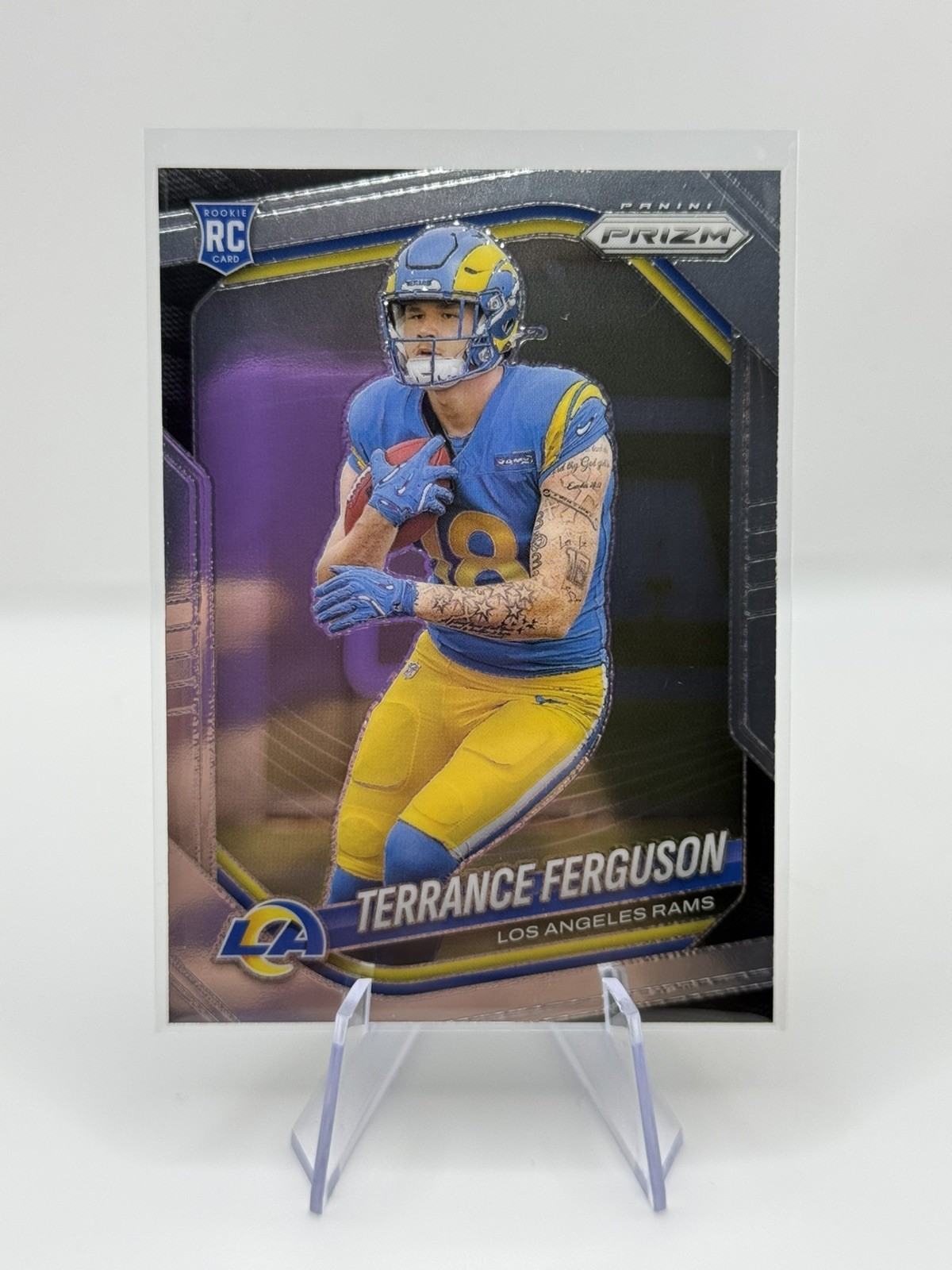 NEW! 2025 Panini Prizm #379 Terrance Ferguson Base Silver PRIZM RC Rams