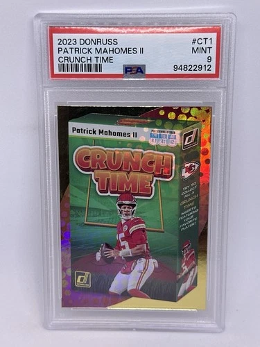 2023 Donruss Patrick Mahomes Crunch Time #CT-15 Kansas City Chiefs PSA 9