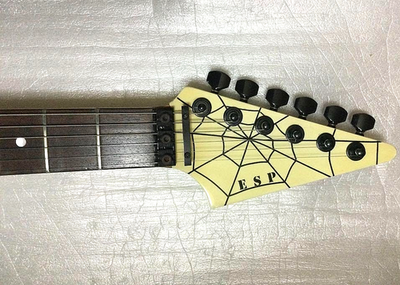 ESP Random Star Custom Spider Web Graphic Explorer Vintage Rare