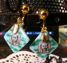 MaryBee Jewelry: Egyptian Revival ClipOn  Earrings 07-07-2021