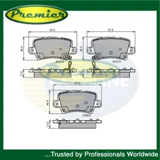 Premier Rear Brake Pads Set Fits Honda Civic 2001- CR-V 2012- + Other Models