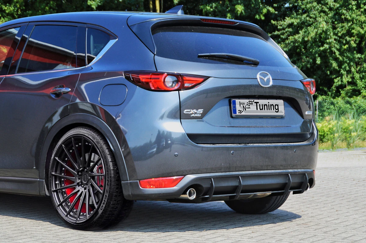 Gefräßter Heckansatz Heckeinsatz Diffusor aus ABS für Mazda CX-5 