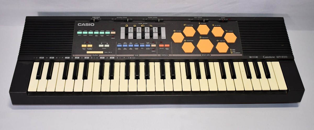 Casiotone 海外モデル Casio Casiotone MT-520 Synthesizer Electronic Keyboard-Japan-Works