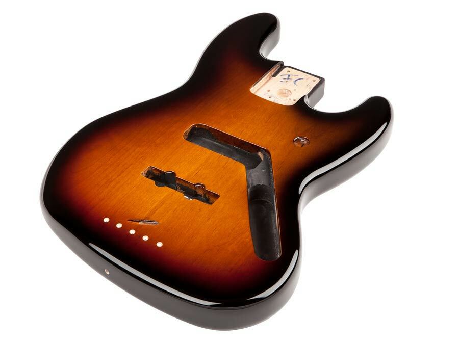 FENDER Jazz Bass Body 3 tone sunburst Gitarrenbau Body Korpus red alder by TMG