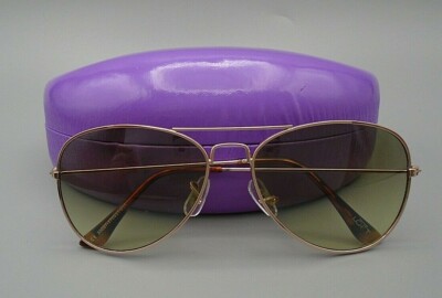 Ann Taylor Loft Aviator Gold Tone Tortoise Shell Sunglasses  display picture 3