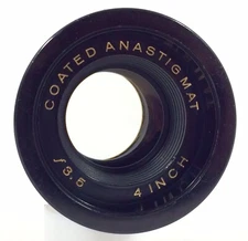 Vtg 4 inch  f 3.5 Coated Anastigmat Projector Lens Projection Part 4" EUC