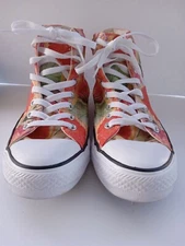 converse all star chuck taylor Hi Top Mens Size 8 citrus print/grapefruit 