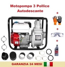 Motopompa Professionale 3pollici 7,5hp a scoppio 4 tempi 1000 litri al minuto