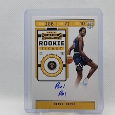 2019-20 Panini Contenders Basketball Bol Bol Rookie Ticket Auto Photo Variation