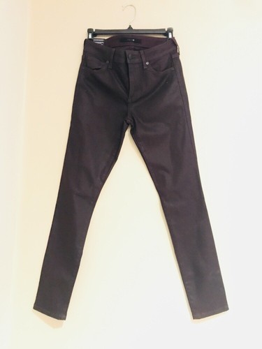 Joe's Jeans Plum Wax Coated Skinny 
