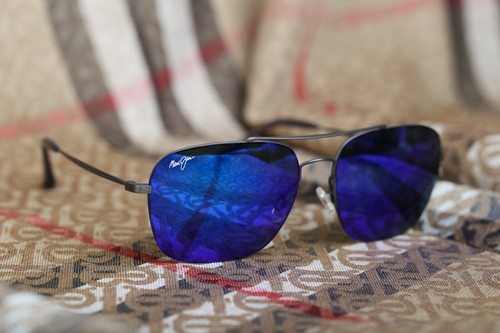 Maui Jim LAVA TUBE Polarized Titanium Sunglasses B786-02S Gunmetal/Blue  Hawaii 603429051068 | eBay