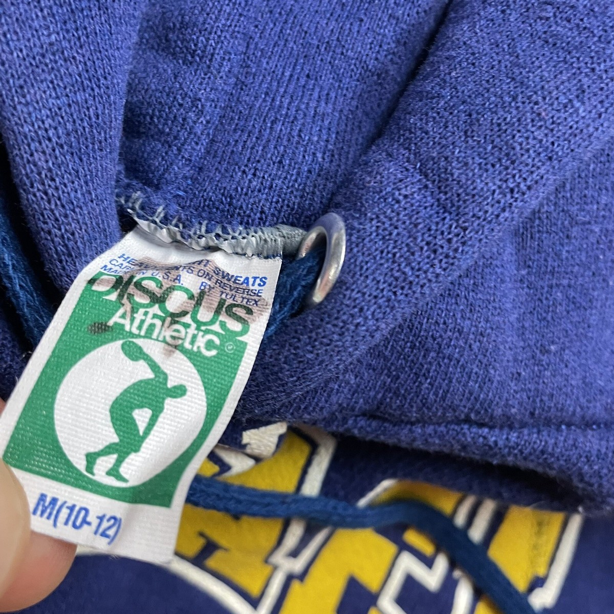 Vtg 80s Discus Athletic Hoodie M Boys St Michael Lancers Youth
