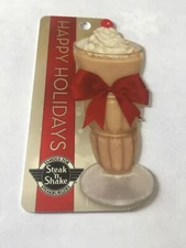 STEAK 'N SHAKE Happy Holidays Shake 2011 Die-Cut Gift Card ( $0 ) 