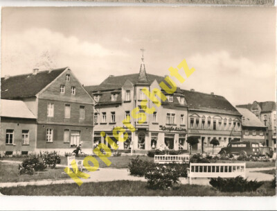 Elsterwerda Postcard Marketplace Shops Clothing Car Postcard Circa 1980