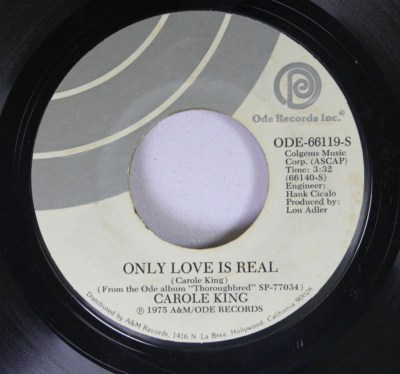 Pop Promo 45 Carole King - Only Love Is Real / Still Here Thinking Of You On Ode