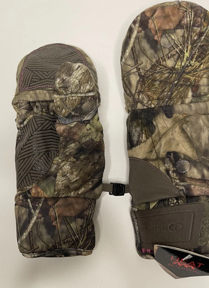 Guantes sin dedos aislados de roble musgo mitón pop top camuflaje forro rosa L/XL Foto 3 de 4