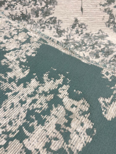 Swavelle Trees Curb Appeal Aqua Blue Chenille Upholstery Fabric by the yard - Picture 6 of 6