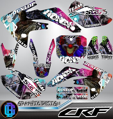Honda CRF 150R 2007-2022 Graphics Kit Decals Stickers Pegatinas 