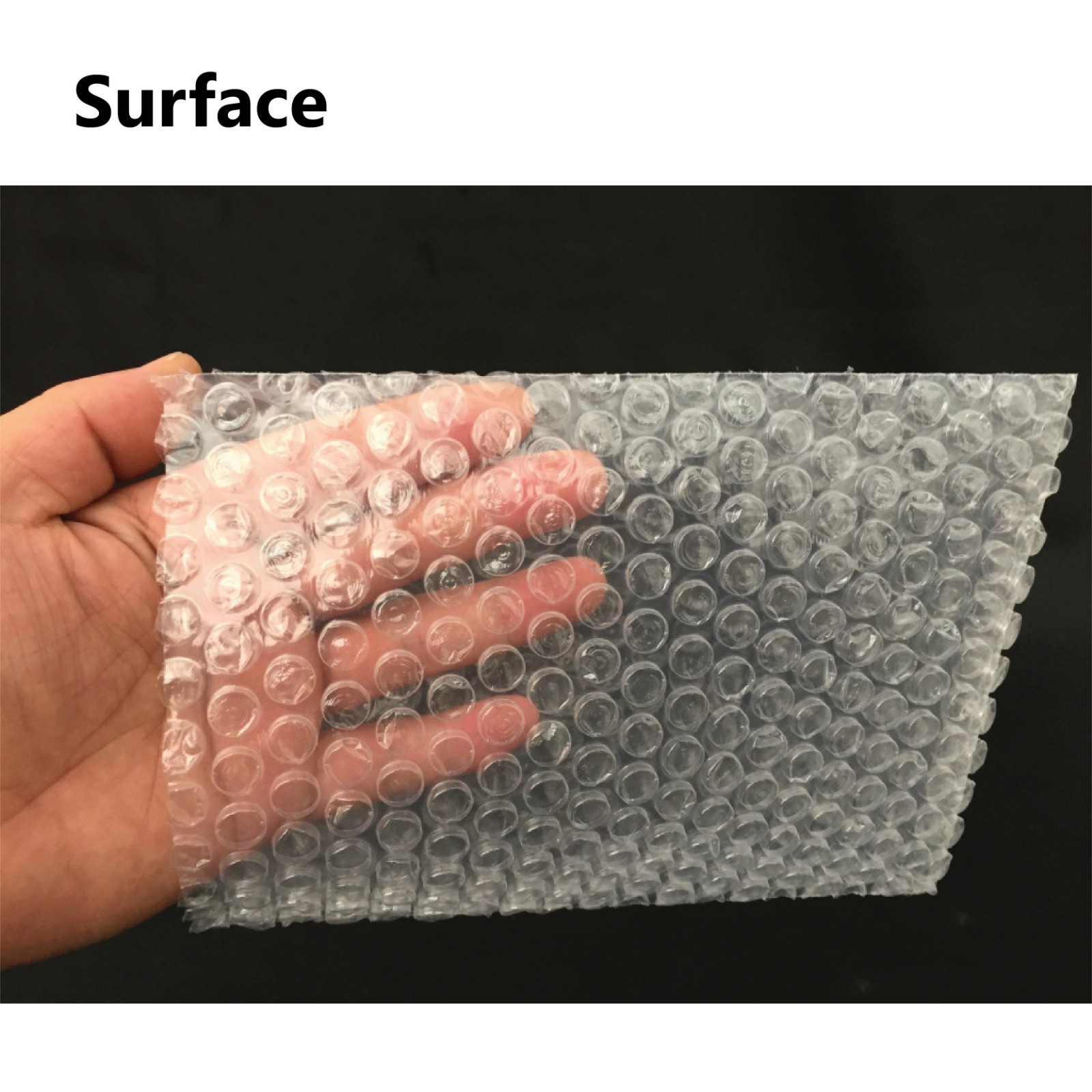 1000pcs Seamless bottom Bubble Pouch Bag 100x180mm Clear Aircap Bubble