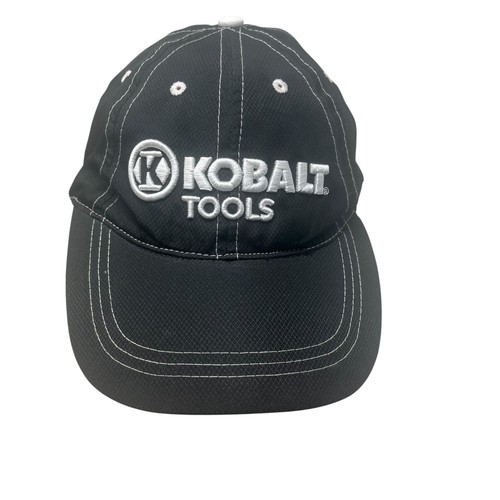 Kobalt Tools Baseball Cap Mens Black White Embroidered Logo Adjustable Workwear