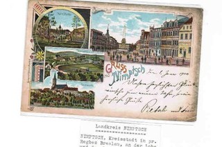 Deutschland Schlesien LithoAK NIMPTSCH 1900 Ring etc