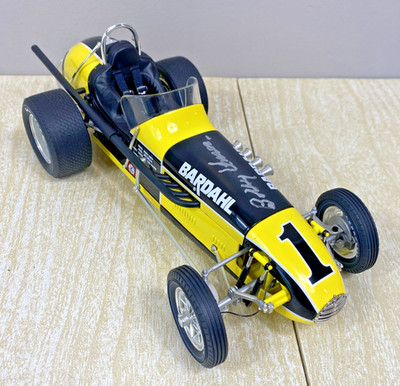 Autographed Bobby Unser #1 Bardahl Offenhauser Dirt Champ Racecar Diecast 1:12