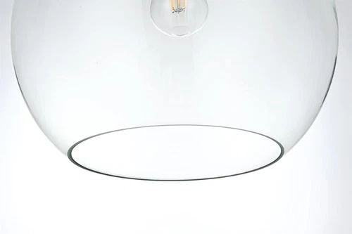 Living District Baxter 1-Light Metal Pendant in Brass & Clear Finish - Picture 5 of 6