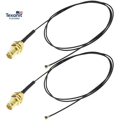 2Pcs IPEX 4 to RP-SMA Cable Antenna Replacement Compatible with Intel AX200NGW 8