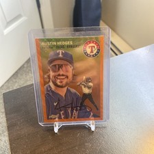 2023 Topps Chrome Platinum Anniversary - Austin Hedges Orange Wave Refractor /25