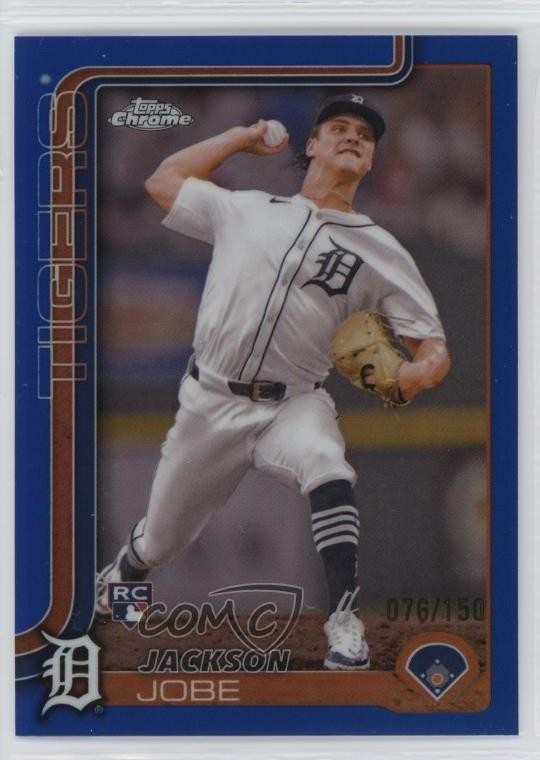 2025 Topps Chrome Blue Refractor /150 Jackson Jobe #249 06l3