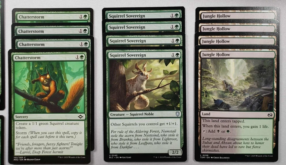 MTG 60 Card Modern Black Green Chatterfang Squirrel General Deck - Image 4 of 4