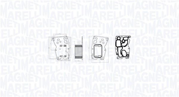 1X Magneti Marelli 350300000300 ÖLküHler MotoröL FüR Toyota BMW Mini-image