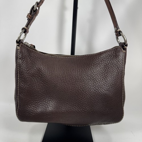 Coach Chelsea Brown Pebbled Leather Shoulder Bag F10890 - Picture 4 of 14