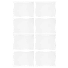  8pcs Acrylic Weaving Boards: Flat Rectangle Crochet Basket Bases - Transparent