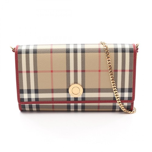 BURBERRY Nova Check Shoulder Bag 8116321 canvas leather Beige Multi NEW Women