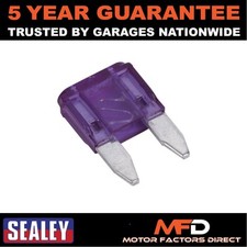 Sealey Automotive MINI Blade Fuse 3A Pack of 50 MBF350