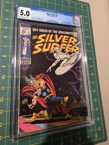 Silver Surfer # 4..CGC Universal 5.0 VG-Fine grade...1969 Thor