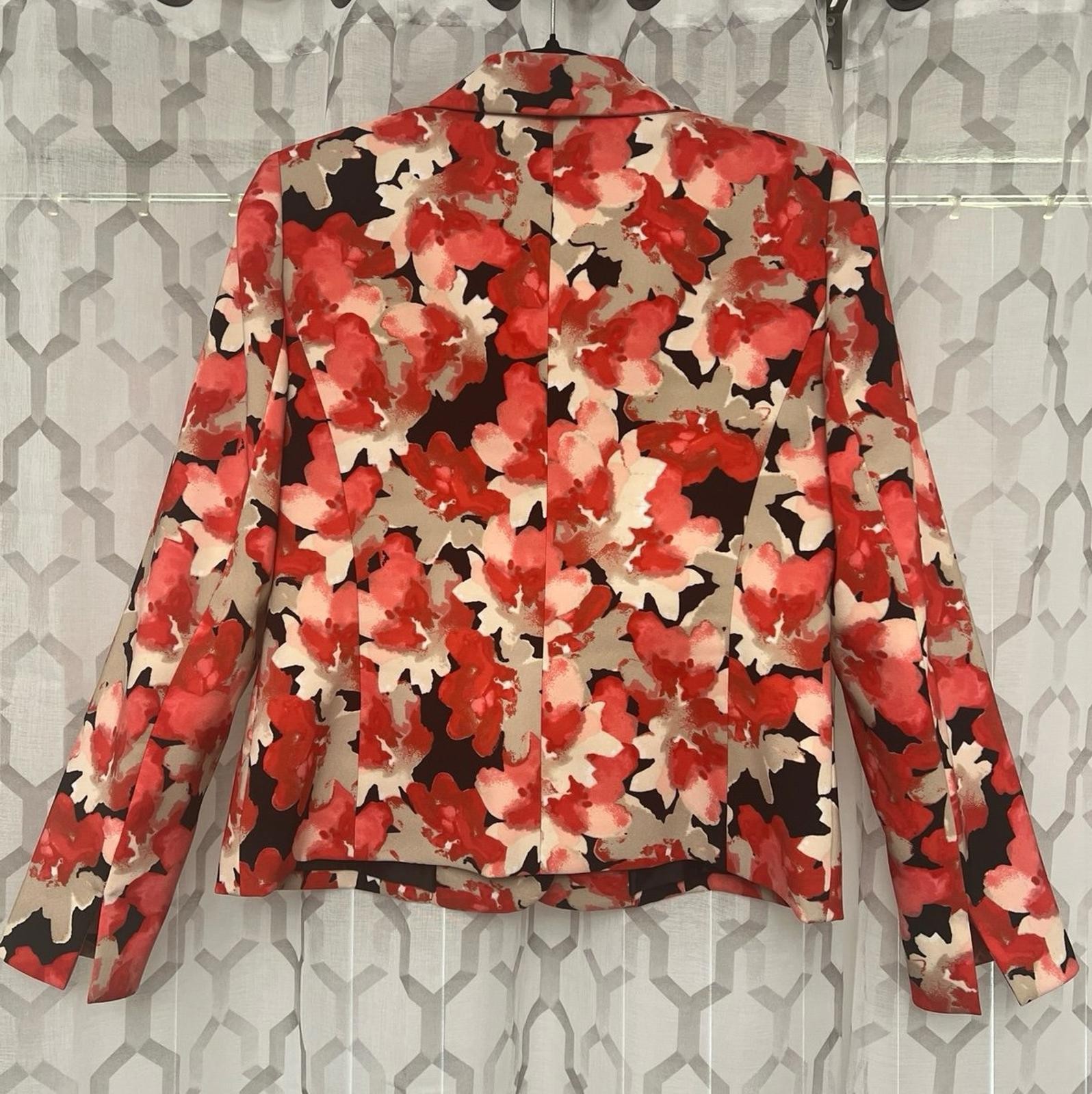 Le Suit Floral Blazer Petite Size 2P