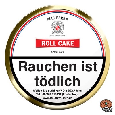 Mac Baren Roll Cake Spun Cut Pfeifentabak 100g Dose