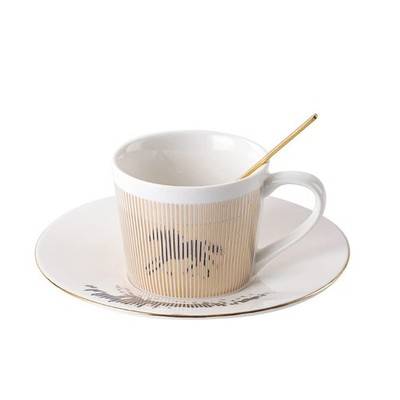 Mirror Cups and Saucers (Horse), Mirror Reflection coffee mug, Reflection Cof...