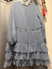 Express Long Sleeve With Ruffle Bottom Women’s Dress Size L