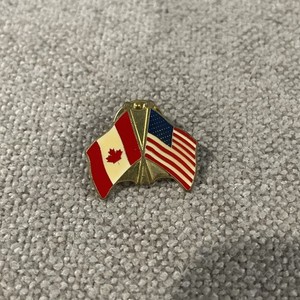 Vintage Canadian United States USA Lapel Pin Joint Union