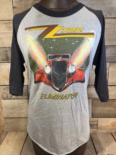ZZ Top Eliminator Concert Tour Across the USA J 1980s vintage concert t-shirt, vintage, single stitch, B+ condition