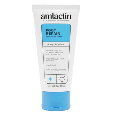 AmLactin Foot Repair Cream, 15% Lactic Acid for 3 Ounce (Pack of 1), Basic